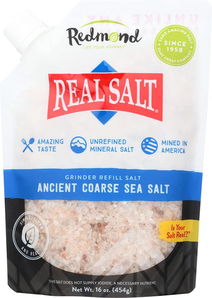 unrefined, unprocessed ancient sea salt with no additives