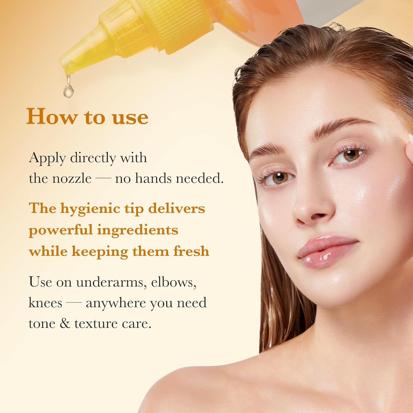 unscented, lightweight, non-sticky formula suitable for all skin types