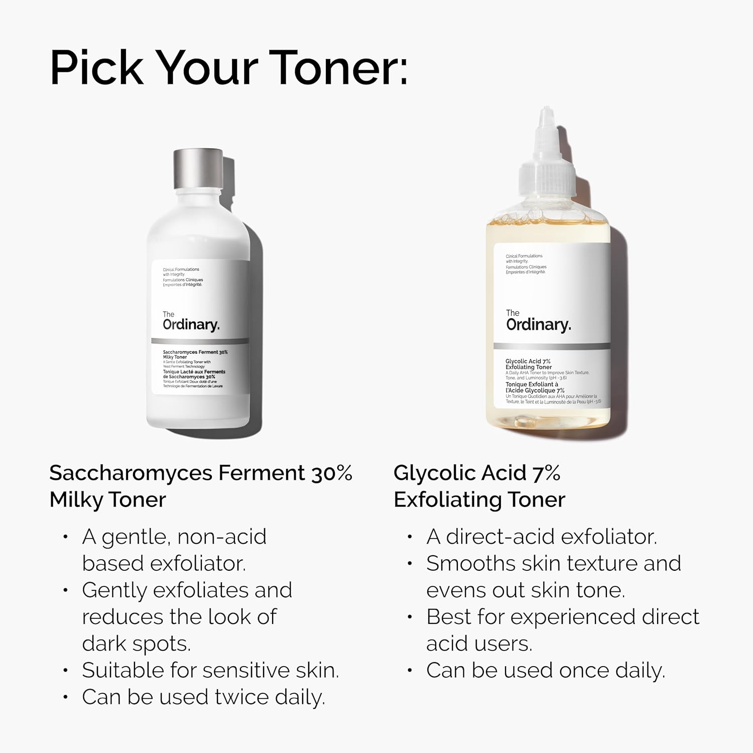 unscented, non-irritating formulation suitable for combination, normal, and sensitive skin