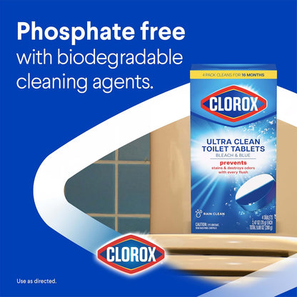 up to 4 months of continuous cleaning per tablet