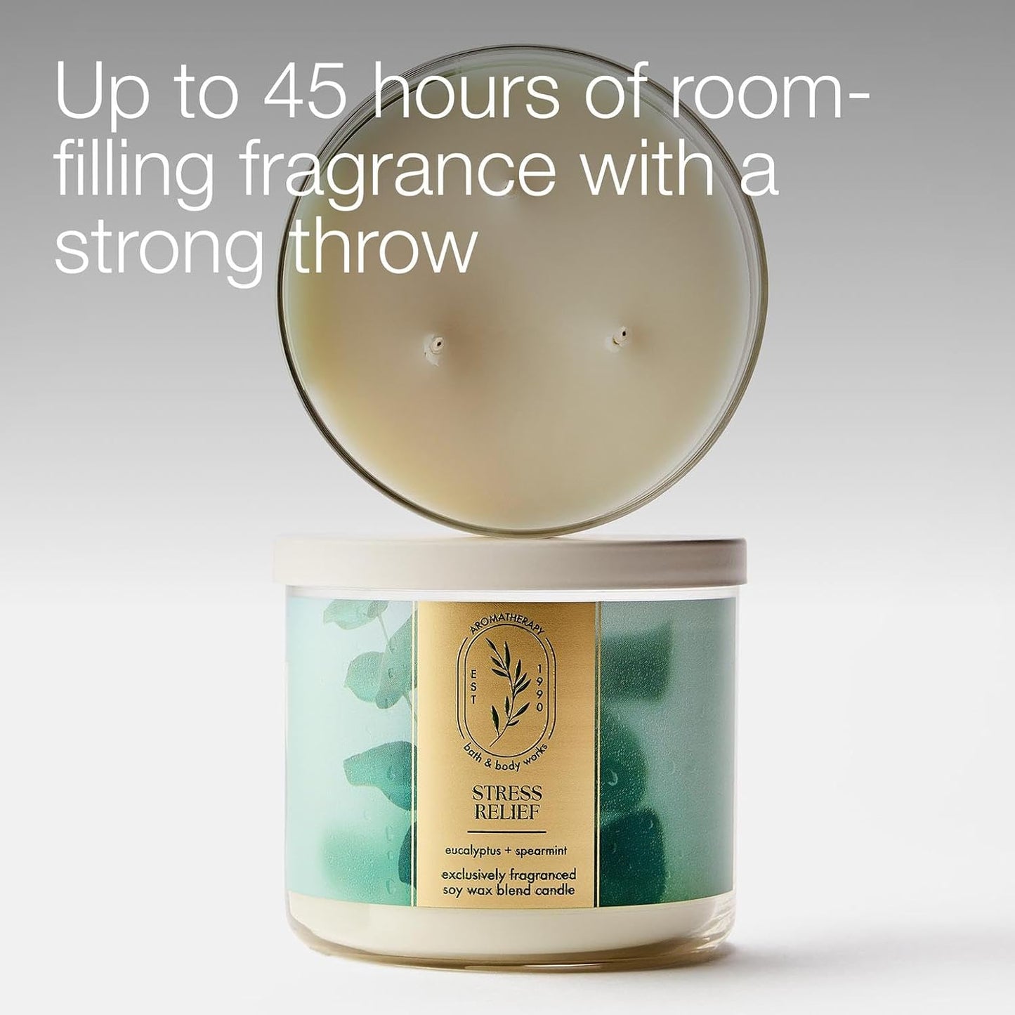 up to 45 hours of burn time per single candle