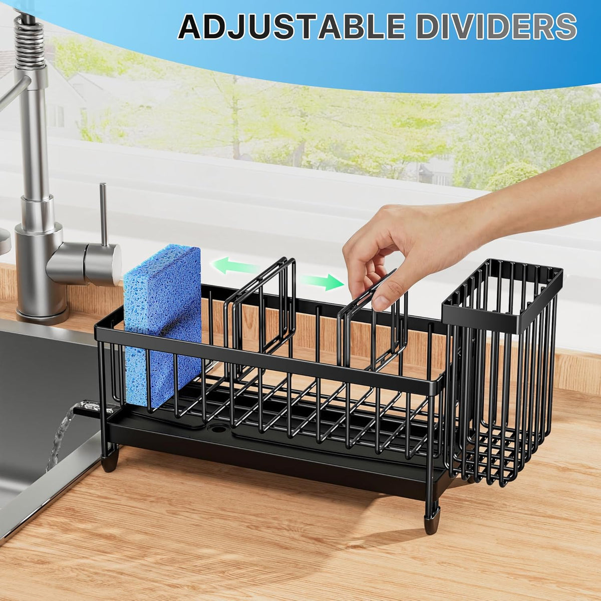 upgraded brush holder accommodating up to 4 small and large brushes