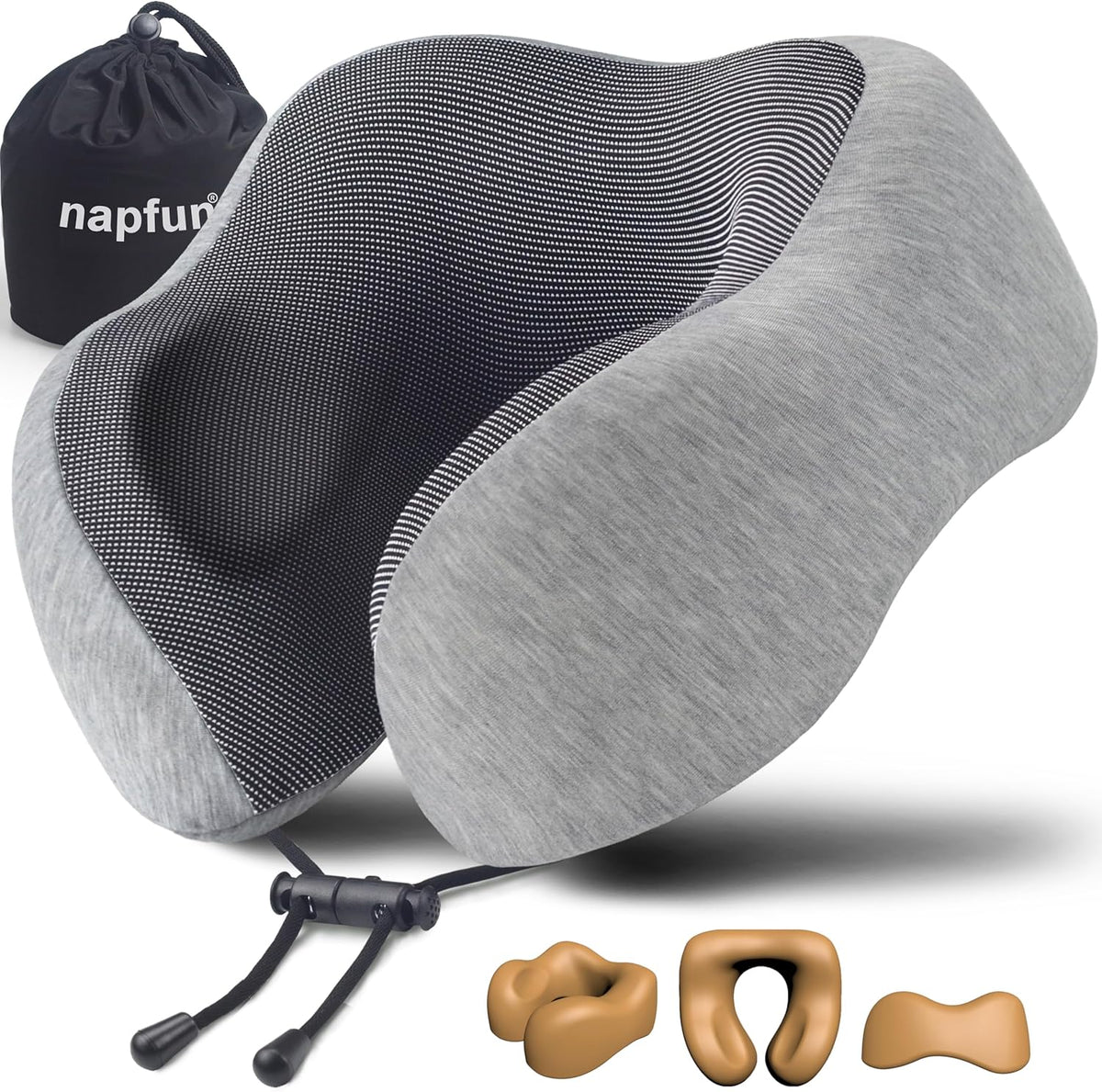upgraded chin-support wrap design that cradles jaw and prevents head drop