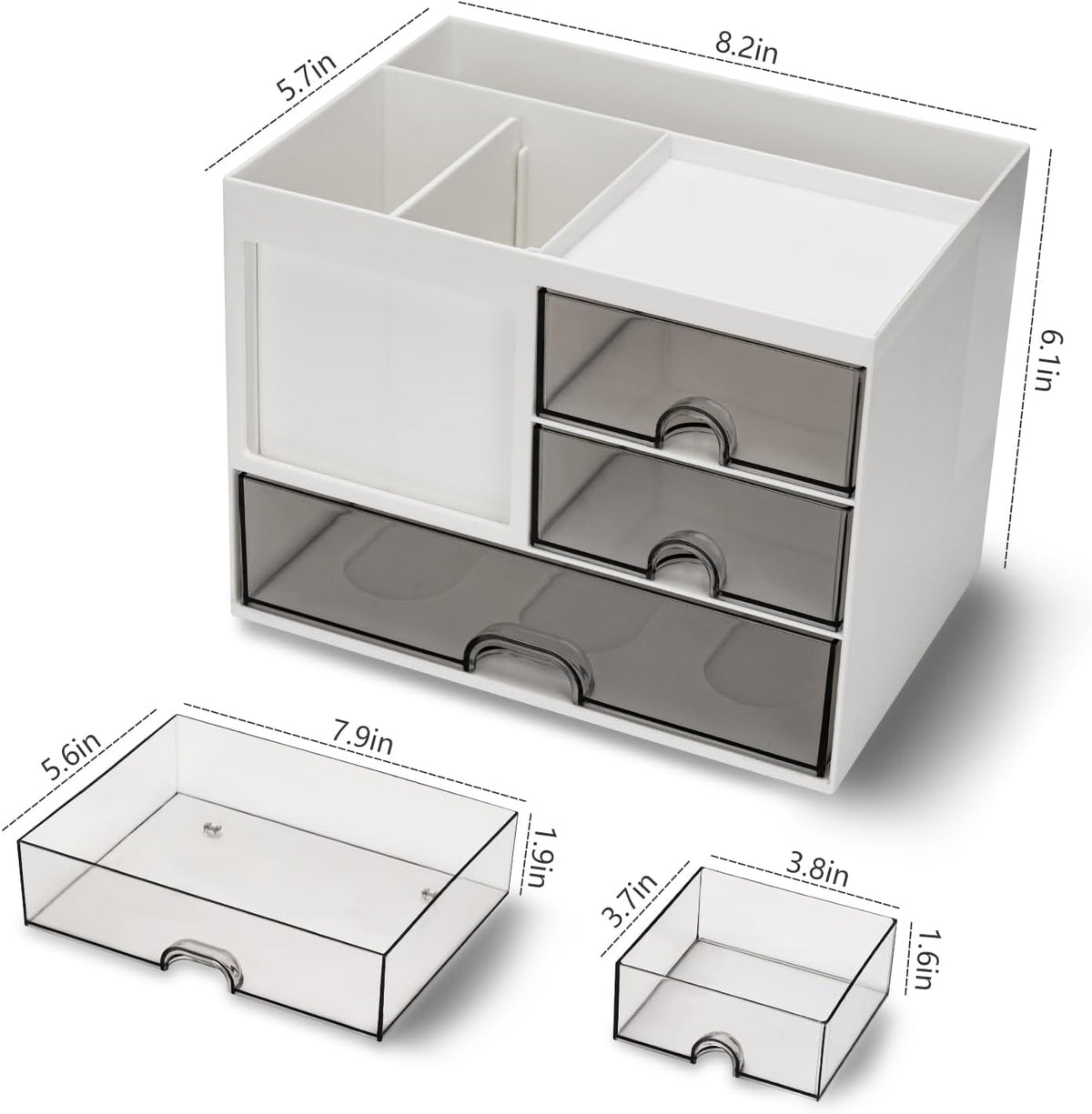 upgraded dimensions of 8.18 x 5.62 x 6.1 inches providing 285 cubic inches of capacity