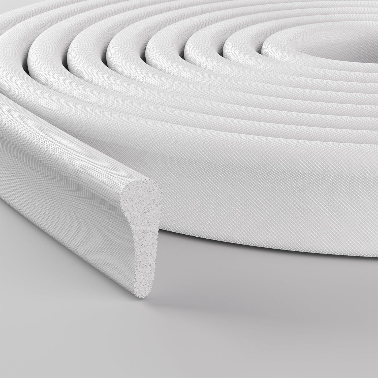 upgraded p-type foam profile with variable thickness from 0.14" to 0.38"