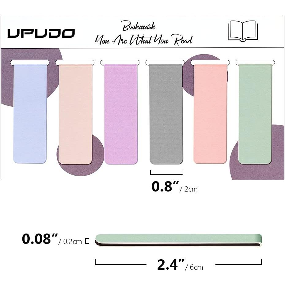 UpUDo 12 Pack Reading Bookmarks for Children – Colorful Double-Sided Page Finders for Storytime