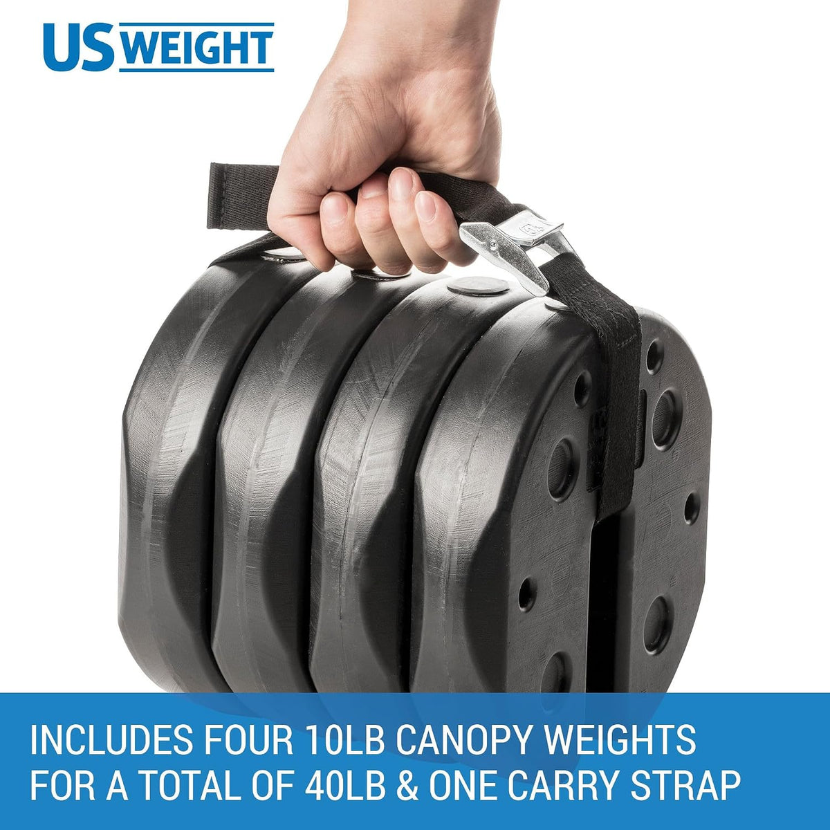US Weight Tent Weights – Rugged 40 lb Anchor System for Beach Tents, Tailgating Flags, and Outdoor Festivals