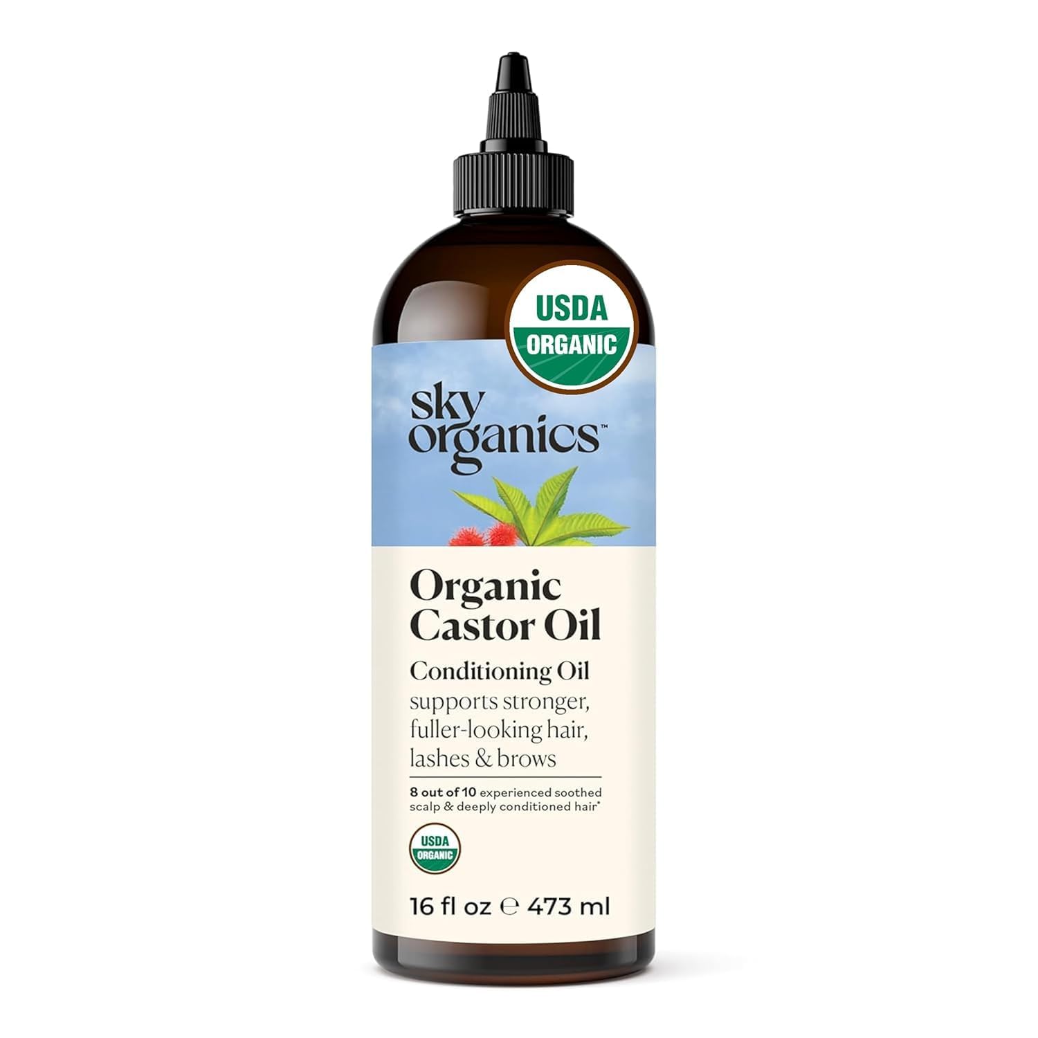 usda certified organic and 100% pure castor oil formulation