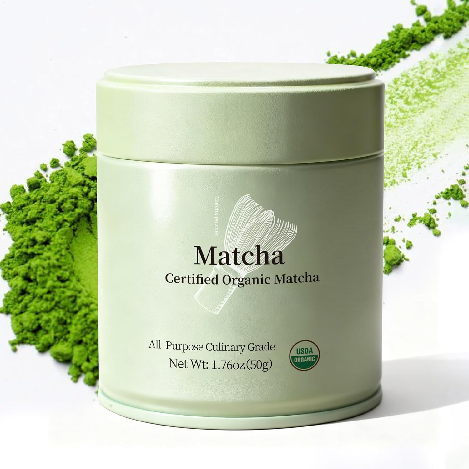 usda certified organic first-harvest green tea powder