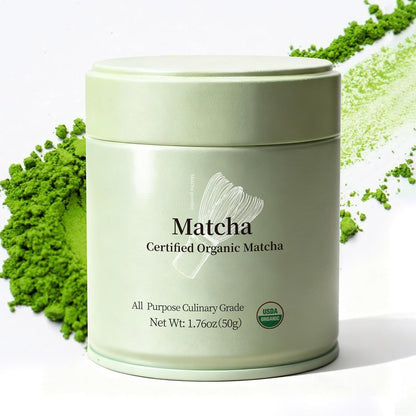 usda certified organic first-harvest green tea powder