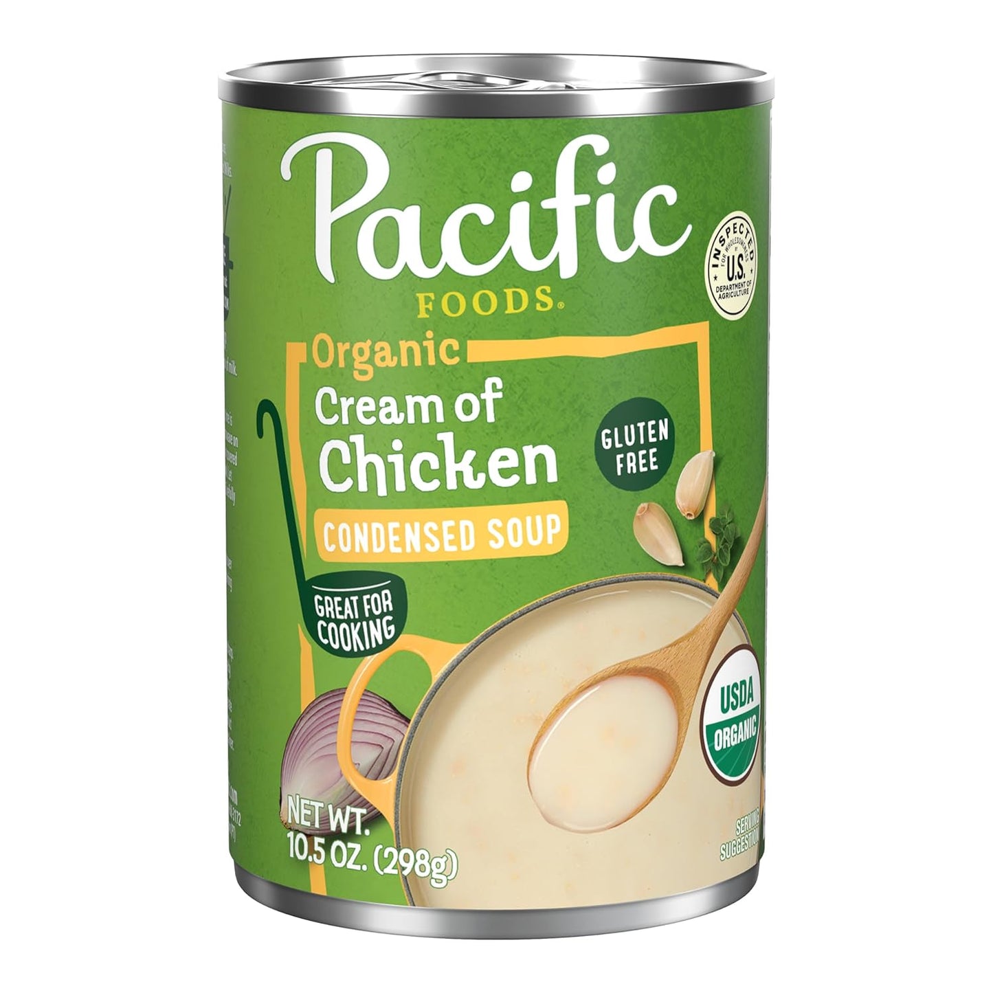 usda certified organic formulation with mushrooms, cream, and garlic