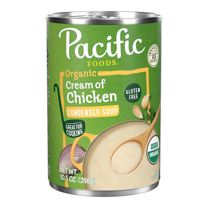 usda certified organic formulation with mushrooms, cream, and garlic