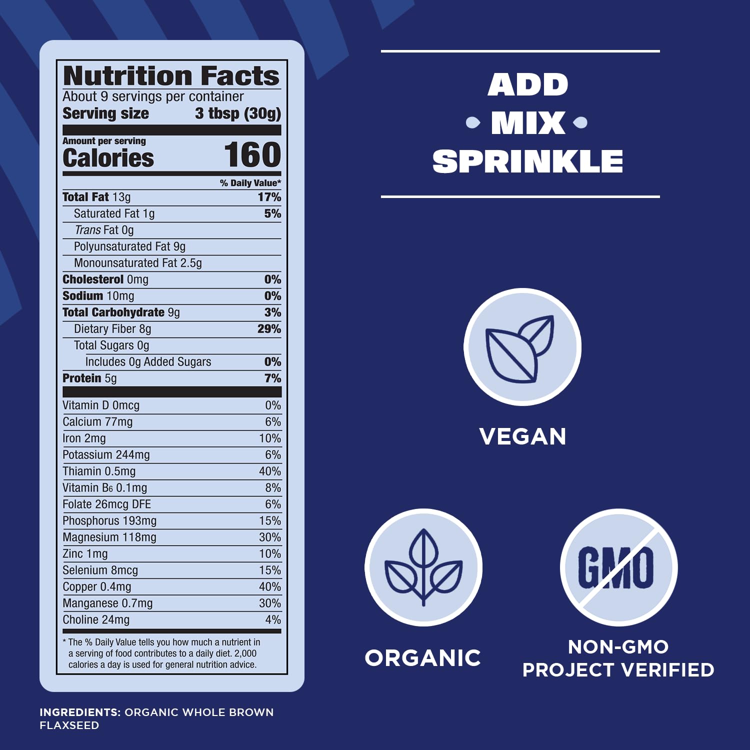 usda organic certified and non-gmo project verified