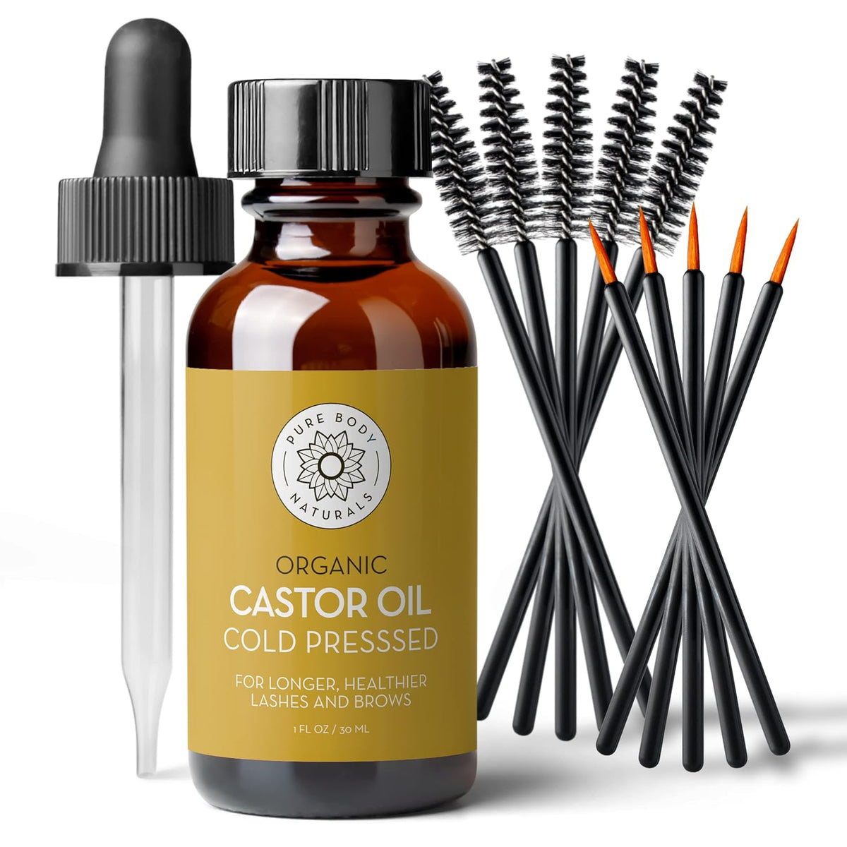 usda organic, cold-pressed, hexane-free, unrefined castor oil