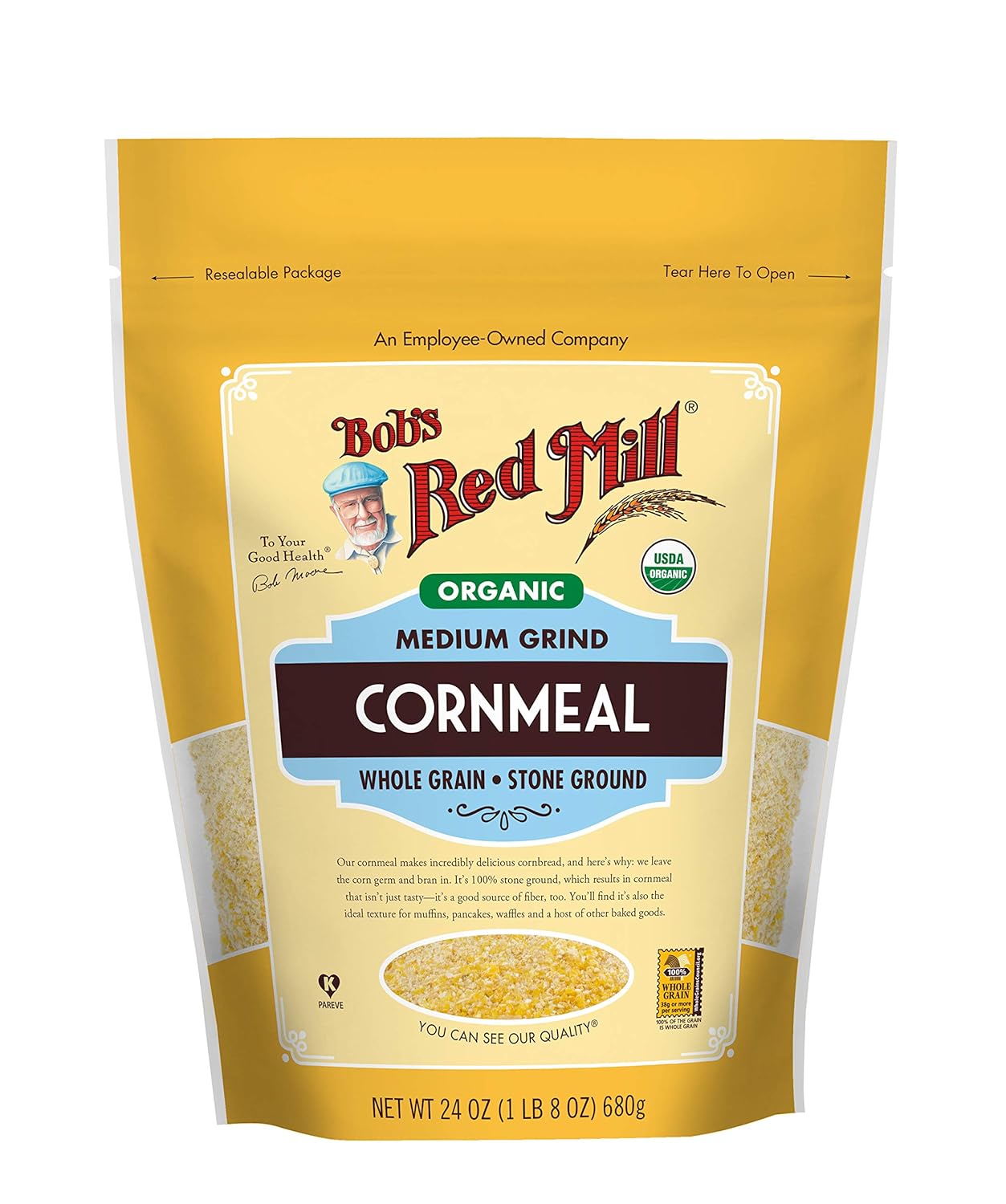 usda organic whole yellow corn as sole ingredient