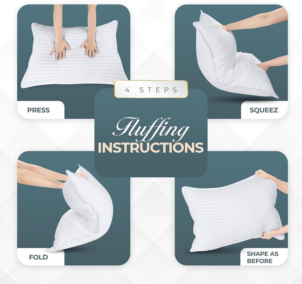 Utopia Bedding Hotel Bed Pillows – Premium Queen Size Sleep Set, Plush Down-Alternative Luxury for the Master Suite