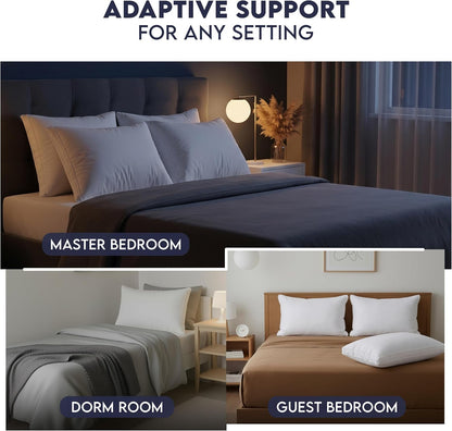 Utopia Bedding Queen Pillow – Versatile Bedding Layering Essential for a Lived-In, Inviting Guest Room