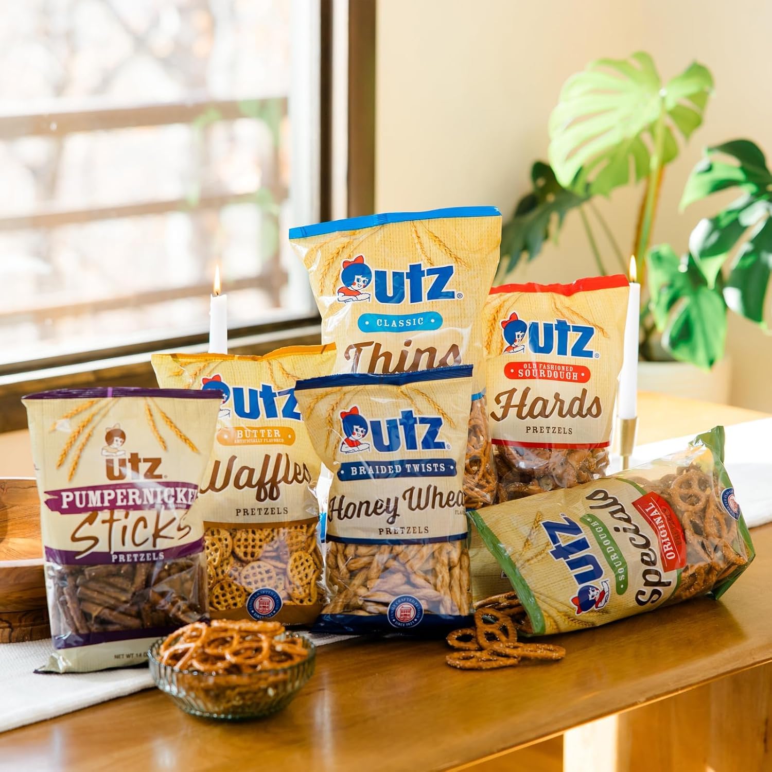 Utz Sourdough Pretzel Nuggets 52 oz Barrel – Sturdy Travel Snack for Road Trips, Boating, and Camping Adventures