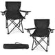 Black Camping Chairs - Small - 2