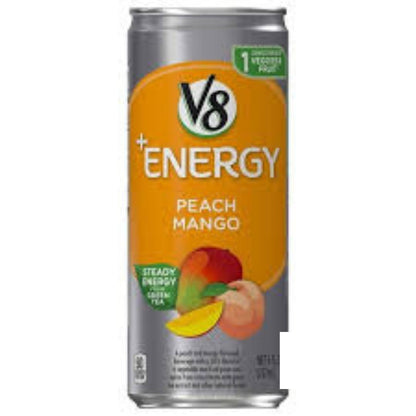 V8 +Energy Sparkling Strawberry Kiwi – Clean 80mg Caffeine Boost for Home Office Focus