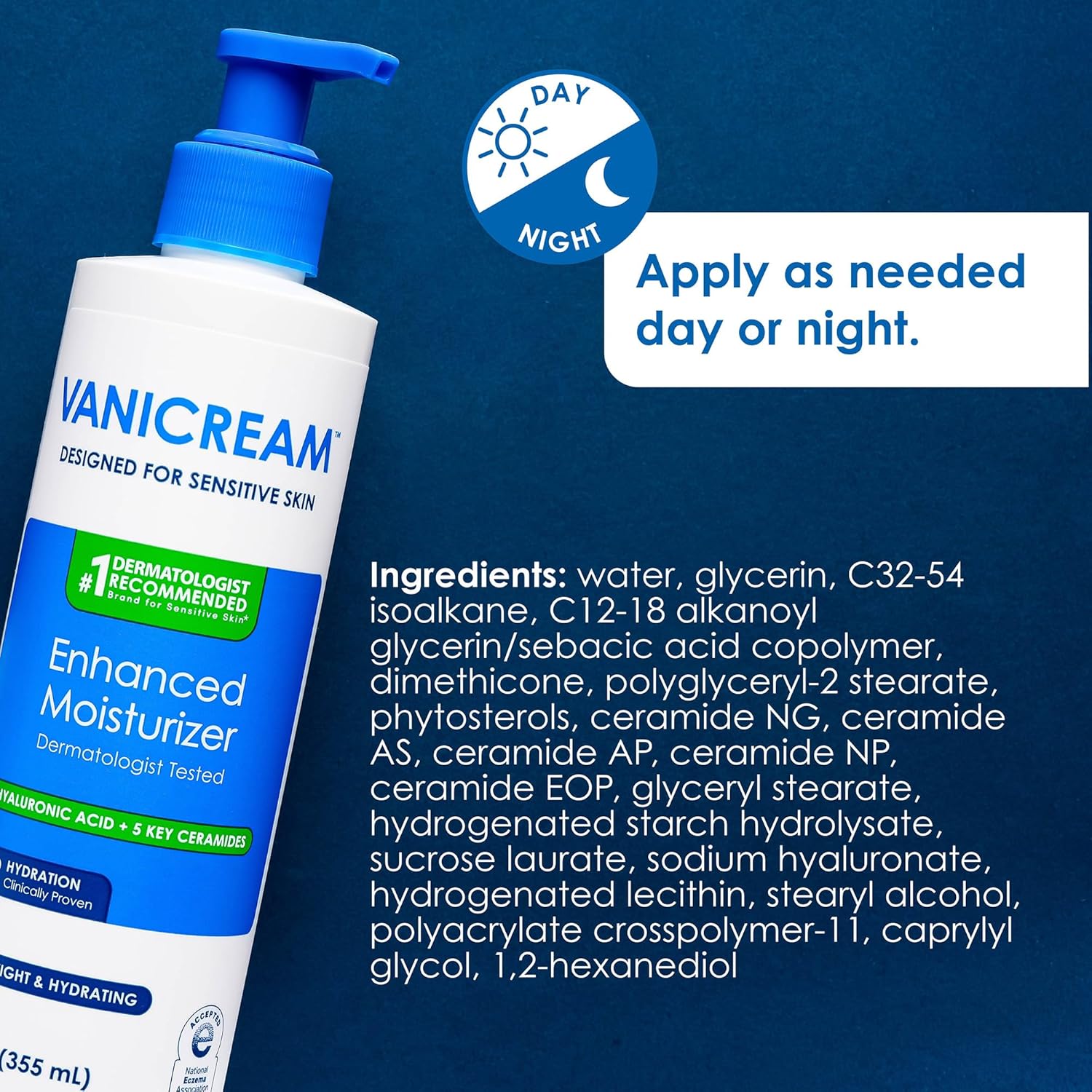 Vanicream Daily Moisturizer – Fragrance-Free Hydrating Lotion for Mindful Self-Care and Bath Time Reset