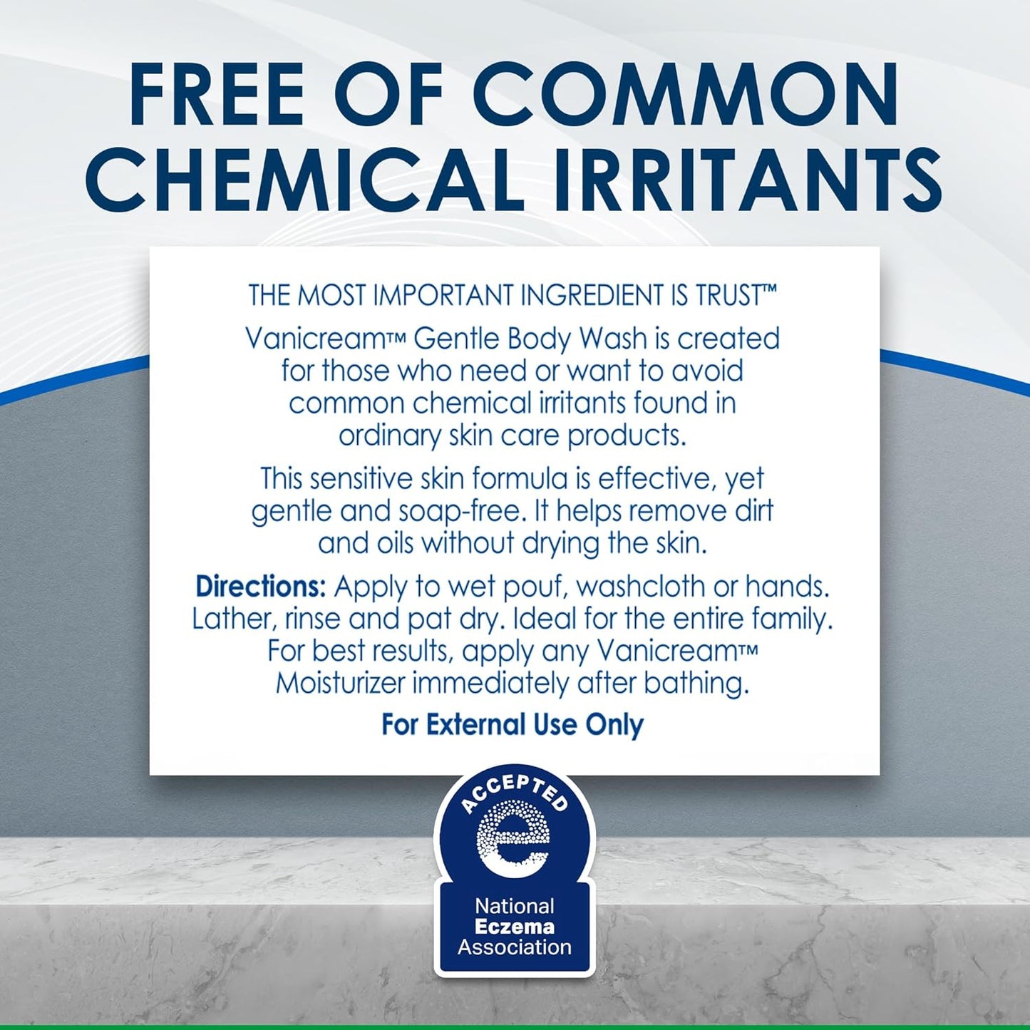 Vanicream Gentle Body Wash – Pediatrician-Reviewed Sensitive Skin Wash for the Whole Family