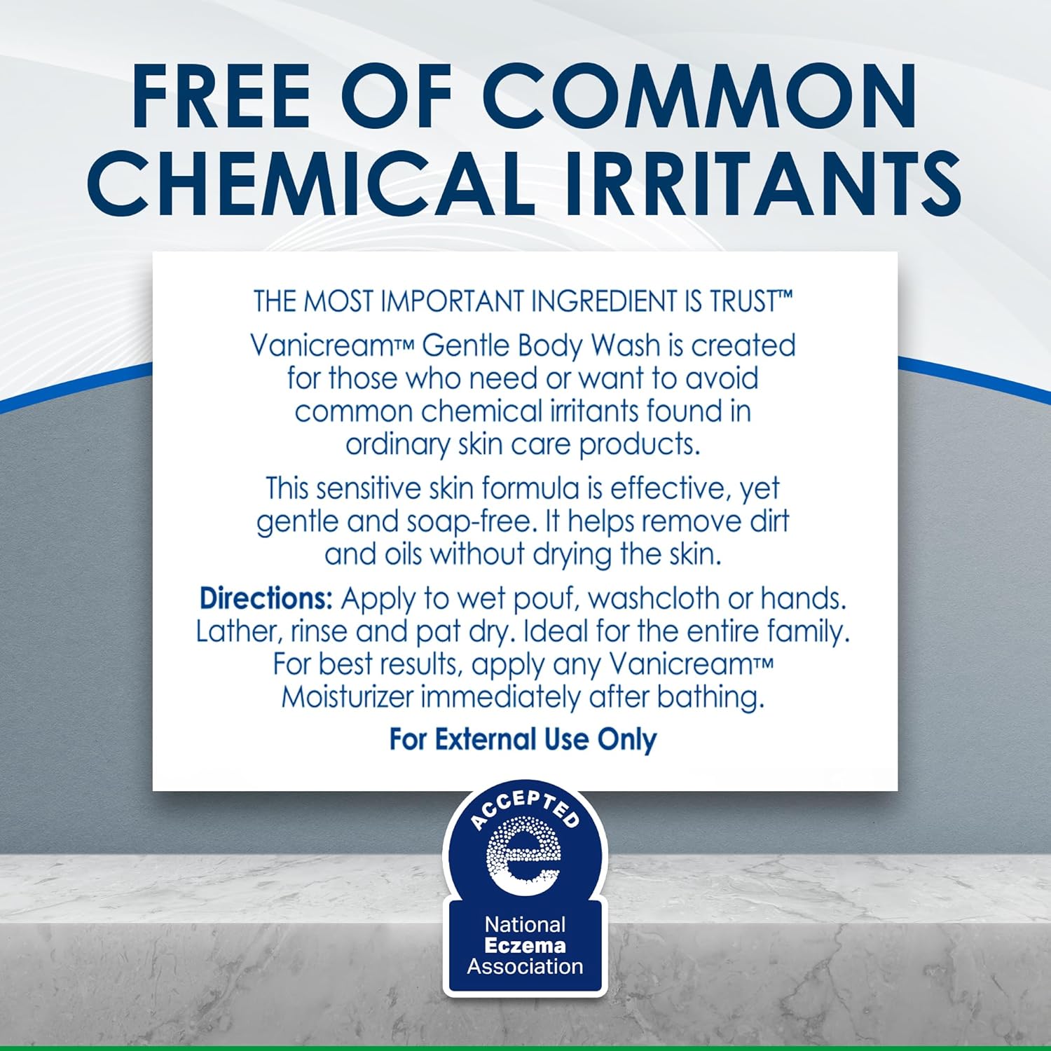 Vanicream Gentle Body Wash – Pediatrician-Reviewed Sensitive Skin Wash for the Whole Family