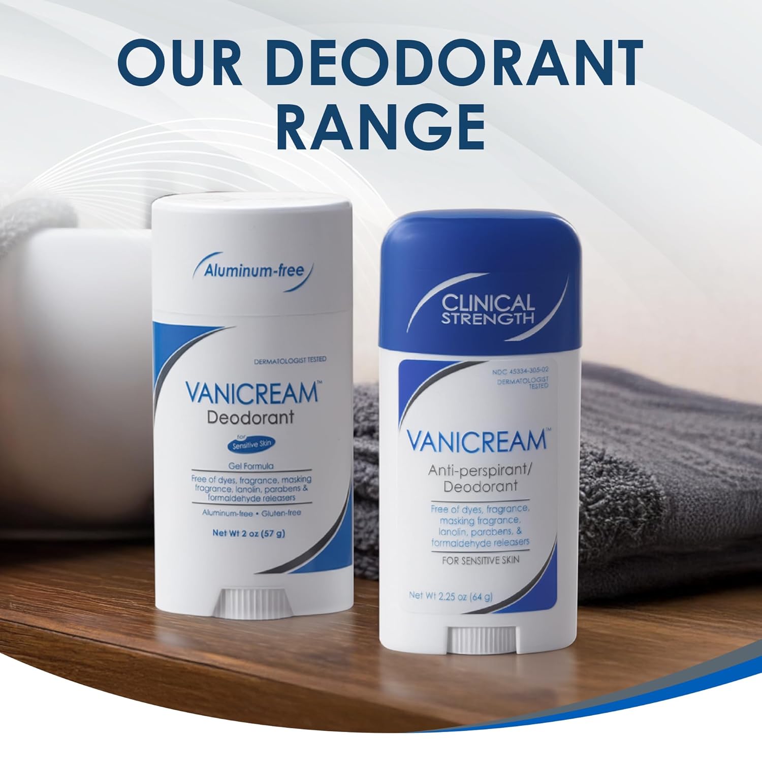 Vanicream Kid-Friendly Aluminum-Free Deodorant – Fragrance-Free 2 oz Stick for School, Sports, and Family Bathrooms
