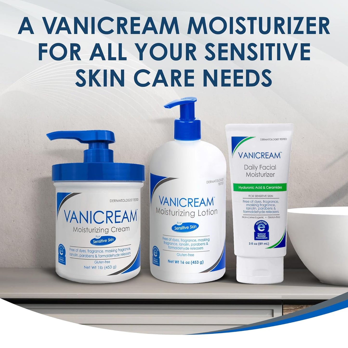 Vanicream Pump Lotion – Dermatologist Trusted Formula Safe for Kids, Adults, and Sensitive Users