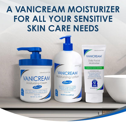 Vanicream Pump Lotion – Dermatologist Trusted Formula Safe for Kids, Adults, and Sensitive Users