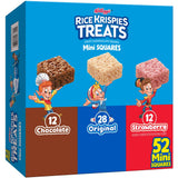Rice Krispies Treats Mini Marshmallow Squares – Kids Lunch Box Snack Variety Pack, 52 Individually Wrapped Bars