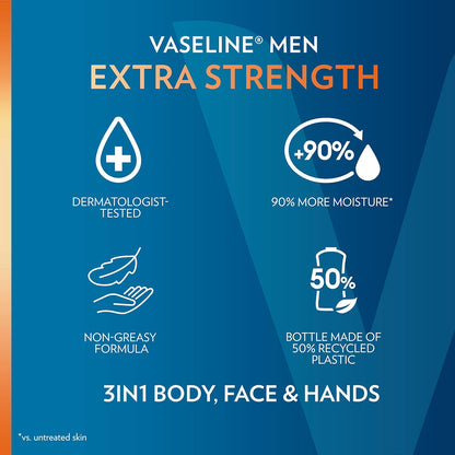 Vaseline 3-in-1 Men's Lotion – Post-Shave Barrier Repair for a Calming Daily Skincare Ritual