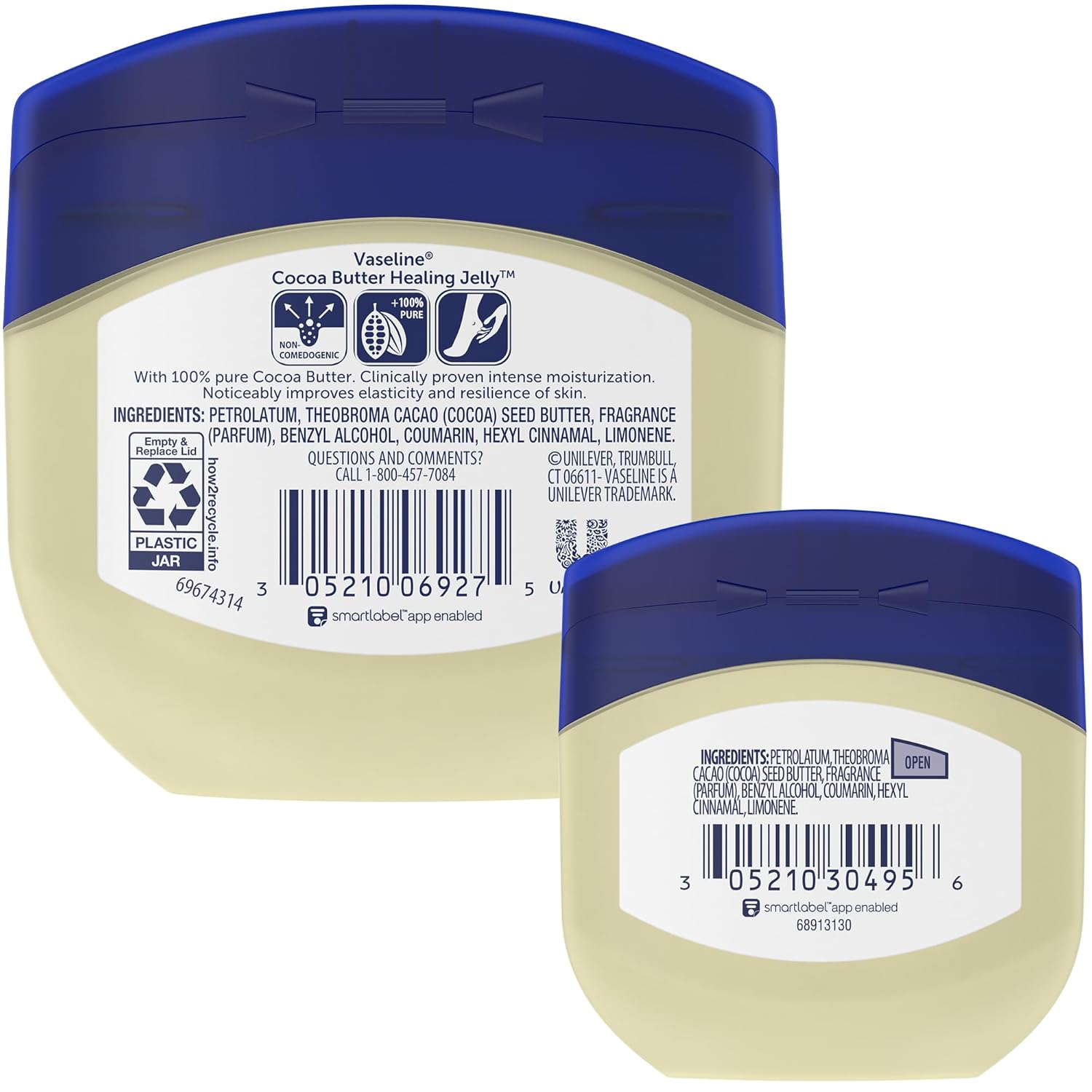 Vaseline Cocoa Butter Healing Jelly Two-Pack – Single-Jar Minimalist Skincare Replacing Five Products