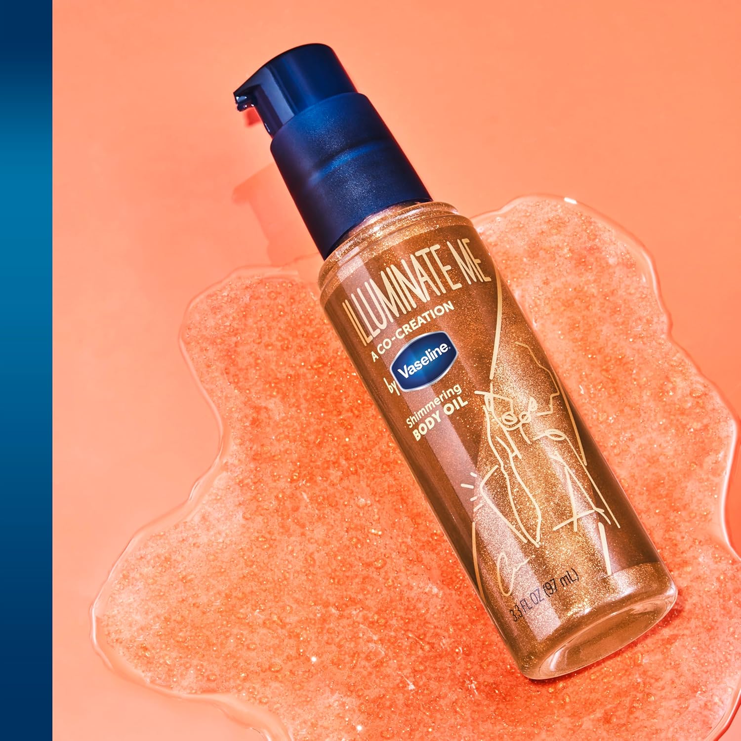 Vaseline Illuminate Me Shimmering Body Oil – Soothing Daily Hydration for the Mindful Self-Care Routine and Glow