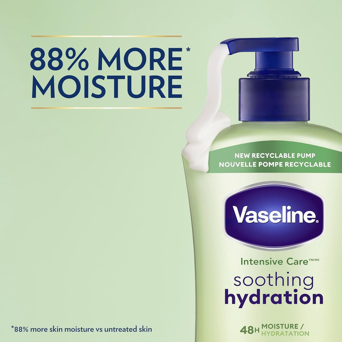 Vaseline Intensive Care Body Lotion for Dry Skin – Dermatologist-Tested Sensitive-Skin Lotion for Eczema-Prone Users, Pack of 3