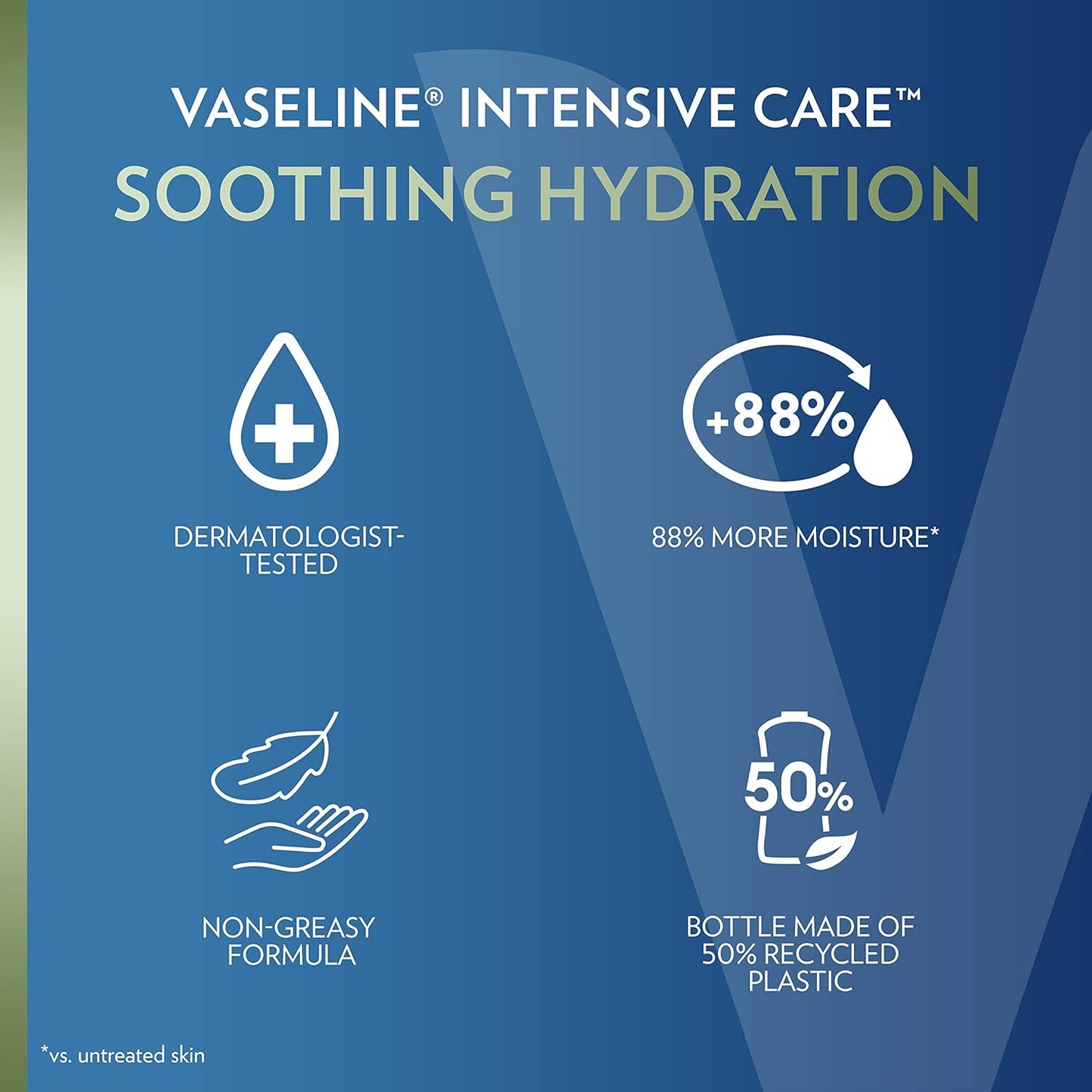 Vaseline Intensive Care Body Lotion for Dry Skin – Dermatologist-Tested Sensitive-Skin Lotion for Eczema-Prone Users, Pack of 3