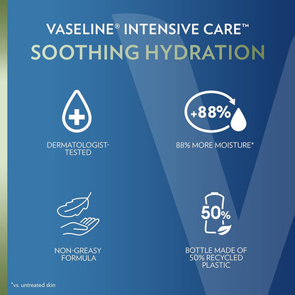 Vaseline Intensive Care Body Lotion for Dry Skin – Dermatologist-Tested Sensitive-Skin Lotion for Eczema-Prone Users, Pack of 3