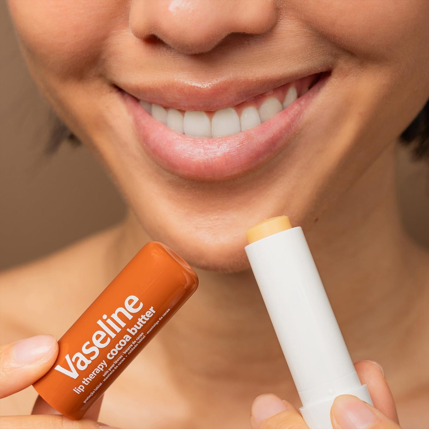 Vaseline Intensive Care Cocoa Radiant Lotion and Lip Therapy Stick – Simple Two-Step Skincare Routine, Clean Vanity Essential