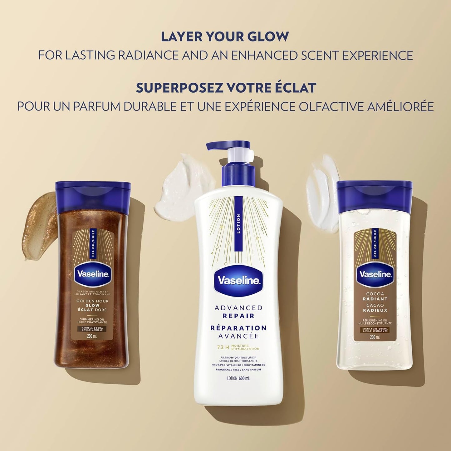 Vaseline Intensive Care Unscented Advanced Repair Body Lotion – Simple One-Step Hydration for Uncluttered Routines, 20.3 oz