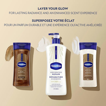 Vaseline Intensive Care Unscented Advanced Repair Body Lotion – Simple One-Step Hydration for Uncluttered Routines, 20.3 oz