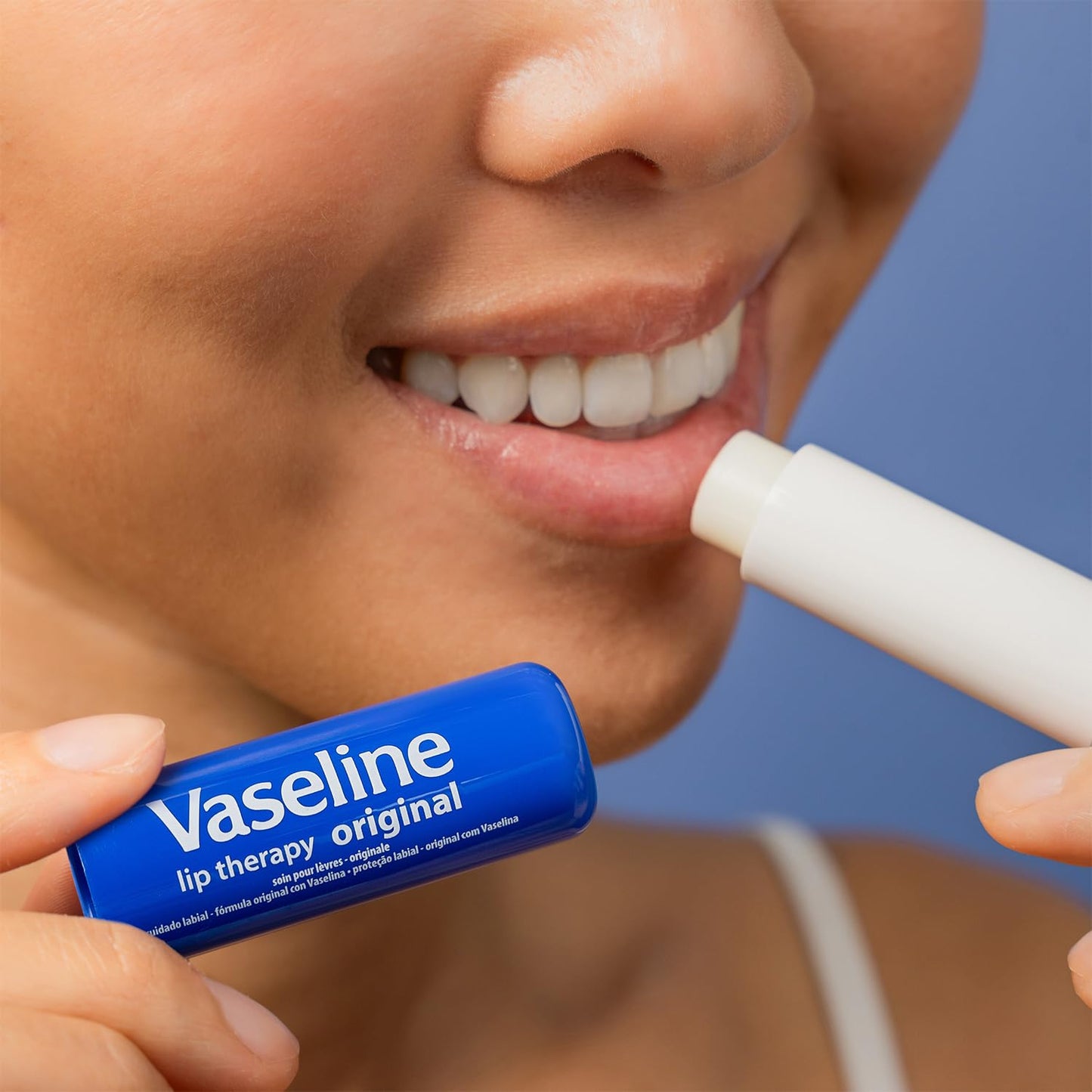 Vaseline Lip Therapy Original 8-Pack – Portable Lip Balm for Camping Trips, Wind-Resistant Outdoor Moisturizer