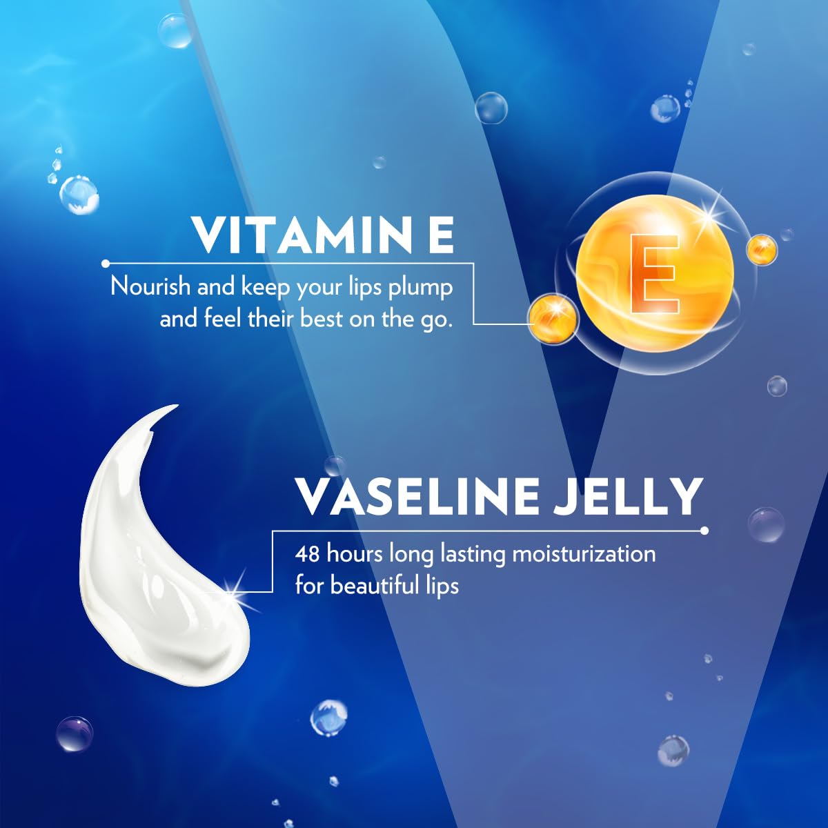 Vaseline Lip Therapy Original Care – Desk and Home Office Lip Balm, One-Handed Twist-Up Stick 6-Pack for Workday Hydration