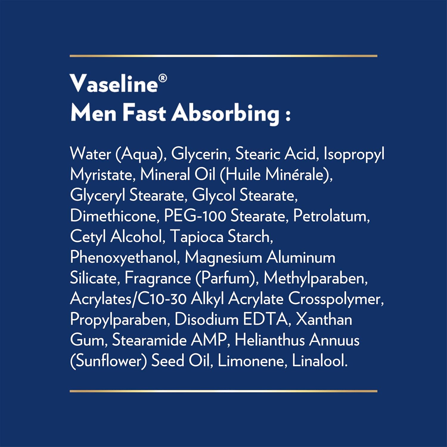 Vaseline Men's Body Lotion – Thoughtful Stocking Stuffer and Holiday Gift for the Man Who Has Everything, 20.3 oz Pack of 4