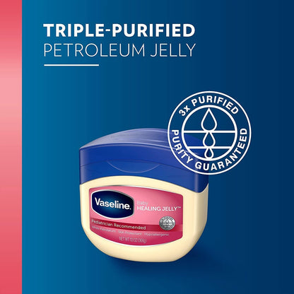 Vaseline Petroleum Jelly Baby 13 oz Jars – Uncomplicated All-in-One Moisturizer for Minimalist Parent Stashes