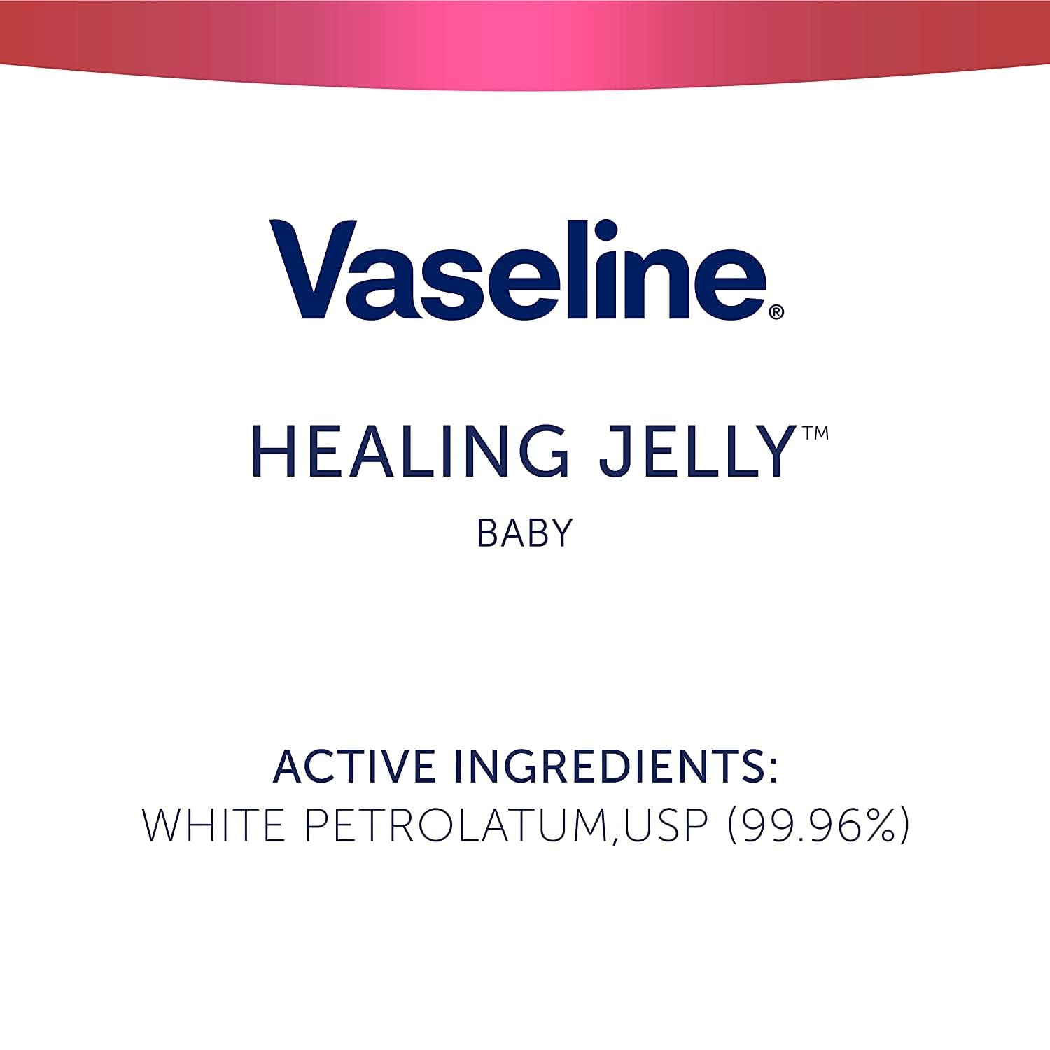 Vaseline Petroleum Jelly for Babies 13 oz Jars 4-Pack – Safe Moisturizer for Kids' Bath Time Routine