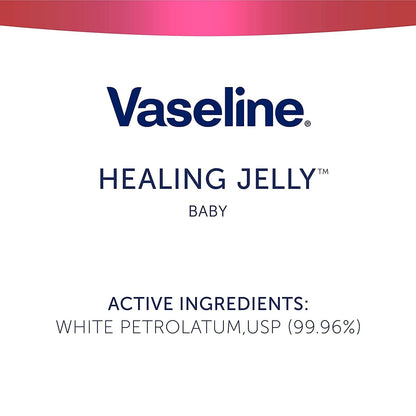 Vaseline Petroleum Jelly for Babies 13 oz Jars 4-Pack – Safe Moisturizer for Kids' Bath Time Routine