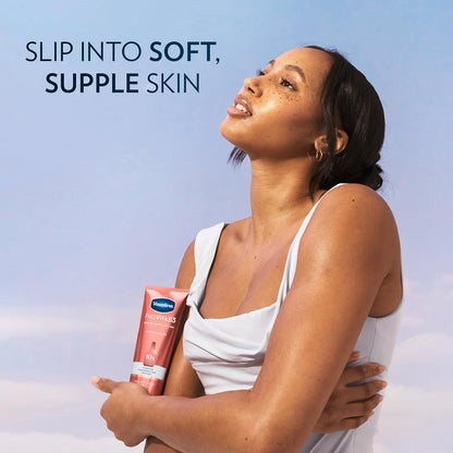 Vaseline Pro VitaB3 Serum Burst Lotion Supple & Soft – Premium Spa-Quality Lotion for an Elegant Bathroom Counter Display