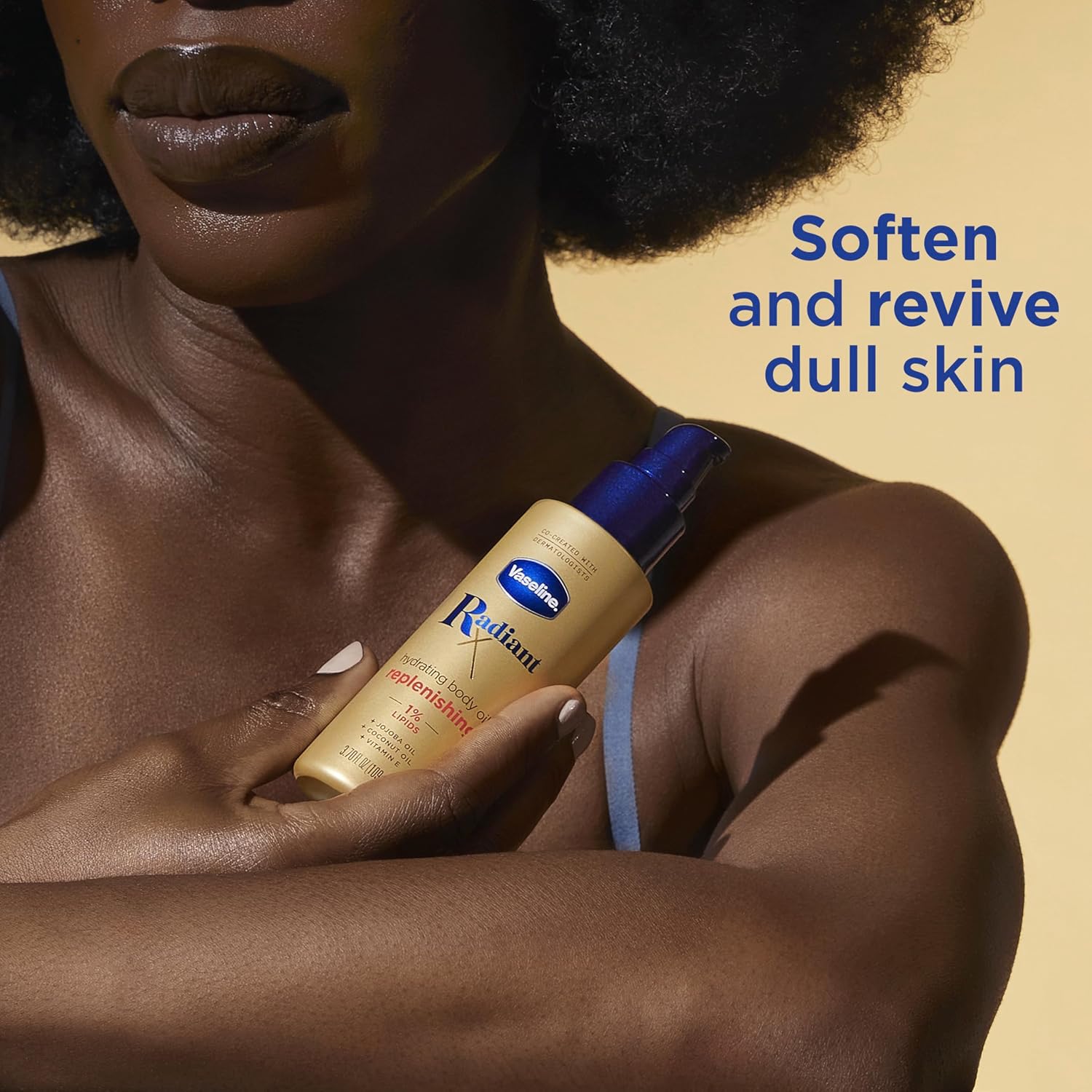 Vaseline Radiant X Hydrating Body Oil with 1% Lipids Complex, Award-Winning Allure Best of Beauty 2024