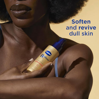 Vaseline Radiant X Nourishing Body Oil, Lightweight Golden Tint Finish for an Elevated Skincare Collection