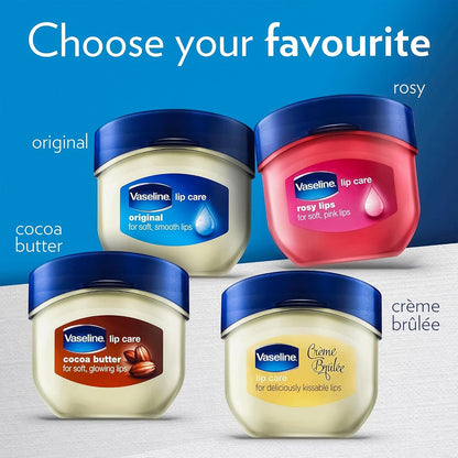 Vaseline Rosy Lips Single Mini Jar – Understated Tinted Lip Balm for a Clean Vanity Setup